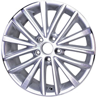 New 17" 2011-2016 Volkswagen Jetta Machined Silver Replacement Alloy Wheel - 69910 - Factory Wheel Replacement