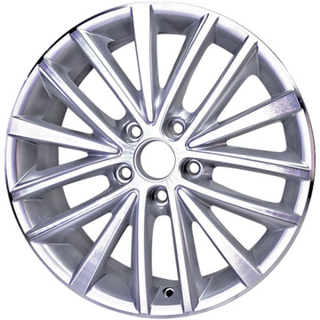 New 17" 2011-2016 Volkswagen Jetta Machined Silver Replacement Alloy Wheel - 69910