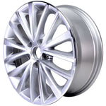 New 17" 2011-2016 Volkswagen Jetta Machined Silver Replacement Alloy Wheel - 69910 - Factory Wheel Replacement