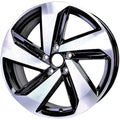 New 18" 2019-2021 Volkswagen Golf GTI Machine Black Replacement Alloy Wheel - 70056