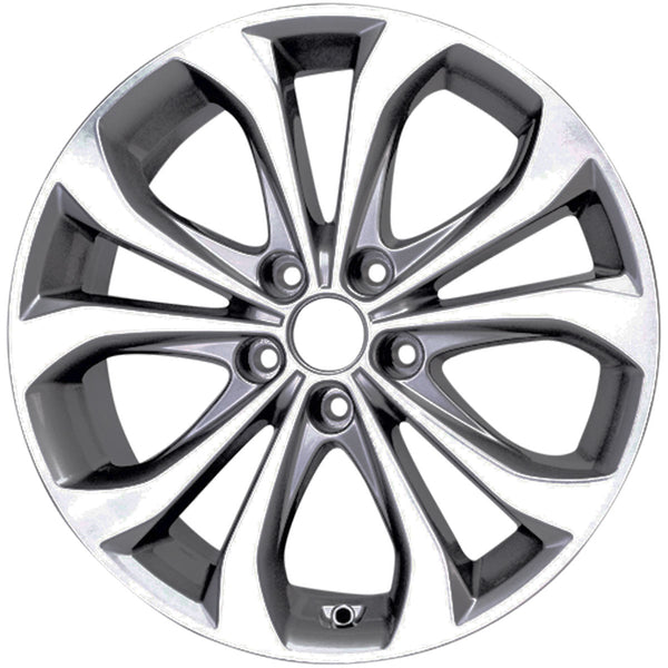 New 18" 2013-2014 Hyundai Sonata Replacement Alloy Wheel - 70843 - Factory Wheel Replacement