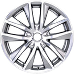 New 17" 2014-2020 Infiniti Q50 Machined and Silver Replacement Alloy Wheel - 73763 - Factory Wheel Replacement