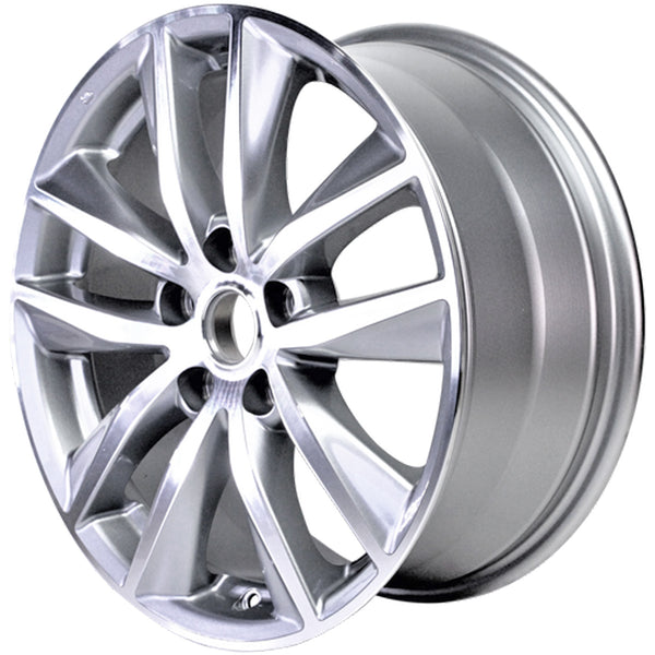 New 17" 2014-2020 Infiniti Q50 Machined and Silver Replacement Alloy Wheel - 73763 - Factory Wheel Replacement