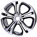 New 17" 2014-2016 KIA Forte Machine Charcoal Replacement Alloy Wheel - 74678 - Factory Wheel Replacement