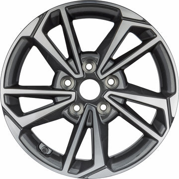 New 16" 2022-2024 KIA Forte LXS Machine Charcoal Replacement Alloy Wheel - 74833