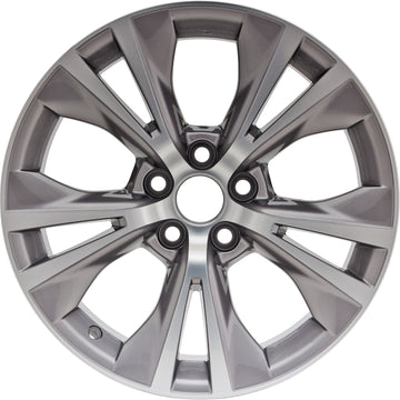 New 18" 2014-2019 Toyota Highlander Machined Medium Silver Replacement Alloy Wheel - 75162
