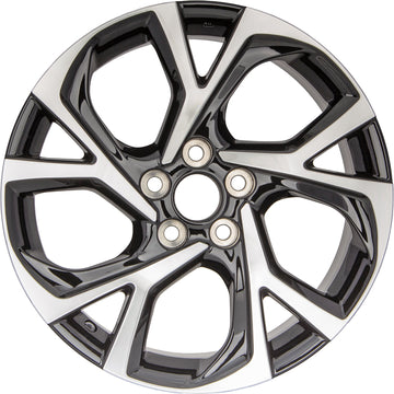 New 18" 2018-2022 Toyota C-HR Machined and Black Replacement Alloy Wheel - 75224