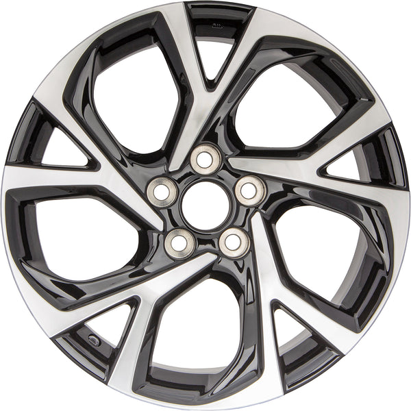 New 18" 2018-2022 Toyota C-HR Machined and Black Replacement Alloy Wheel