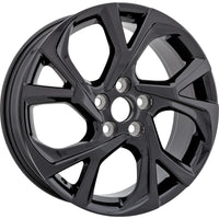 New 18" 2021-2022 Toyota C-HR Nightshade Gloss Black Replacement Alloy Wheel