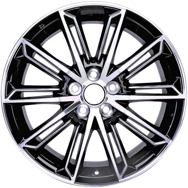 19" 2019-2022 Toyota Avalon Machined and Black Replacement Alloy Wheel
