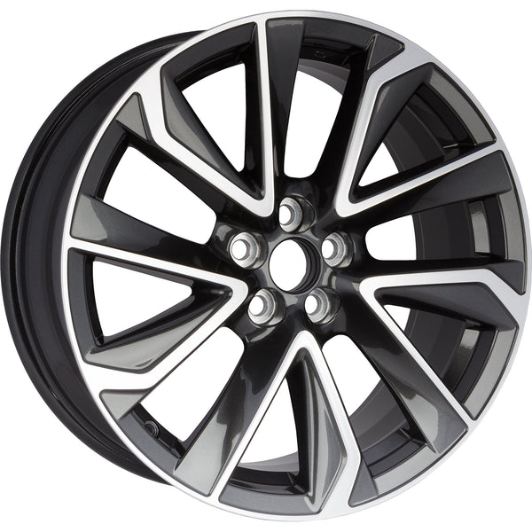 New 18" 2019-2022 Toyota Corolla Machined and Charcoal Replacement Alloy Wheel - 75236