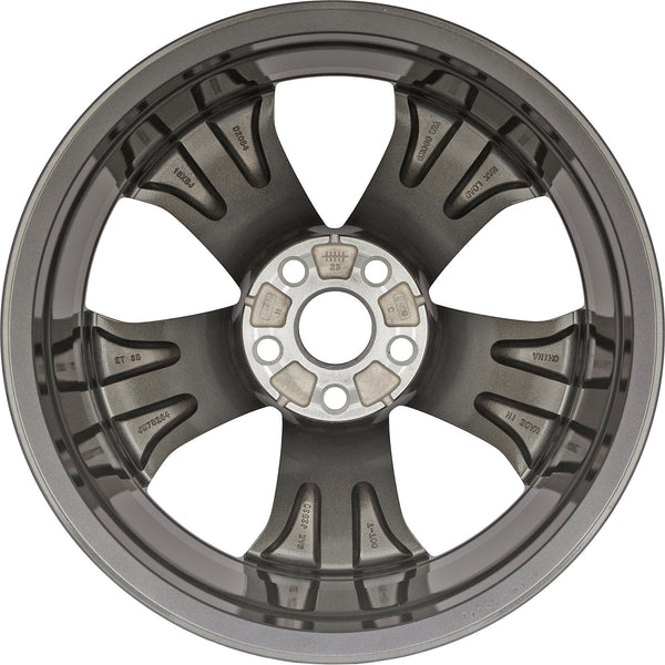 thumbnail image 2 of 18" Aluminum Alloy Replacement Wheel Rim For 2020-2024 Toyota Highlander - Machine Charcoal Finish, 5x4.5" Bolt Pattern 2 of 14