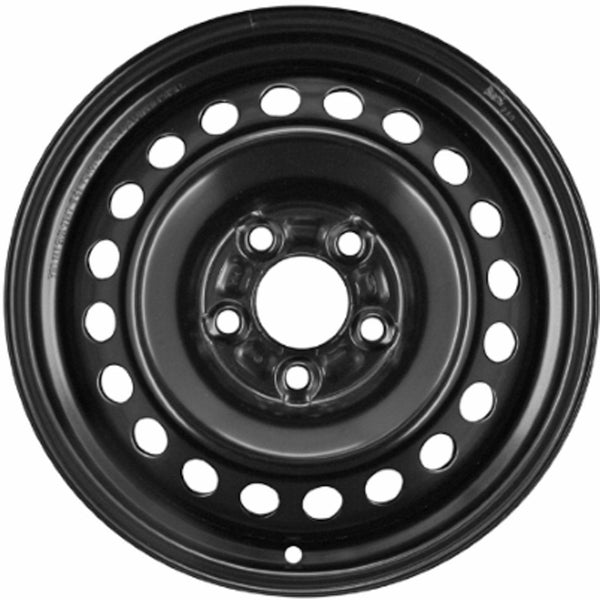 15" 2012-2018 Ford Focus Reconditioned OEM Black Steel Wheel - 3875 - Factory Wheel Replacement