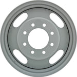 New 16" 2001-2007 GMC Sierra 3500 DRW Silver Replacement Dually Steel Wheel - Factory Wheel Replacement