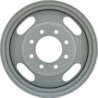 New 16" 2001-2007 GMC Sierra 3500 DRW Silver Replacement Dually Steel Wheel - Factory Wheel Replacement