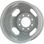 New 16" 2001-2007 GMC Sierra 3500 DRW Silver Replacement Dually Steel Wheel - Factory Wheel Replacement