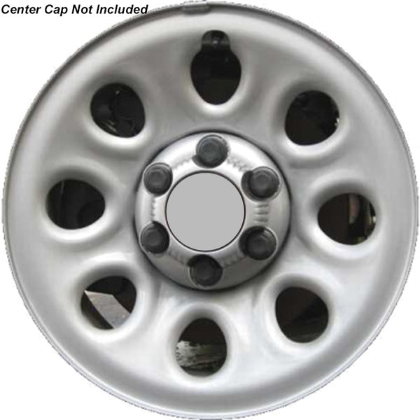 17" 2007-2013 Chevrolet Silverado 1500 Reconditioned OEM Silver Steel Wheel - 9595246 - Factory Wheel Replacement