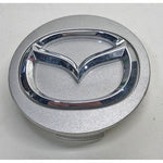 Mazda 2 1/8" Diameter Silver with Chrome Logo OEM Center Cap