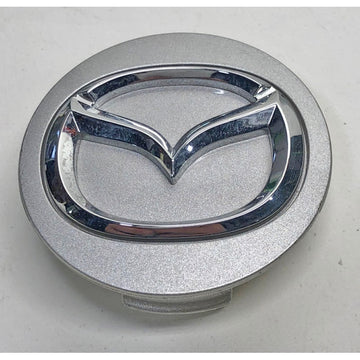 Used Mazda 2 1/8" Diameter Silver with Chrome Logo OEM Center Cap - A127 BBM2 37 190 K3954