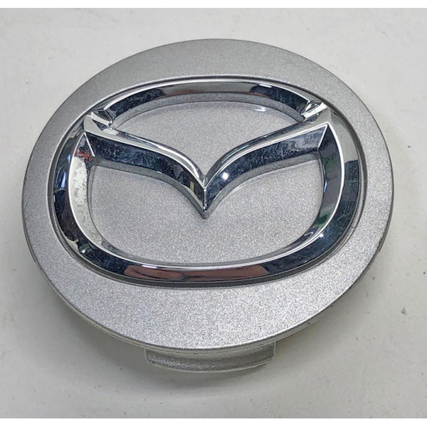 Mazda 2 1/8" Diameter Silver with Chrome Logo OEM Center Cap