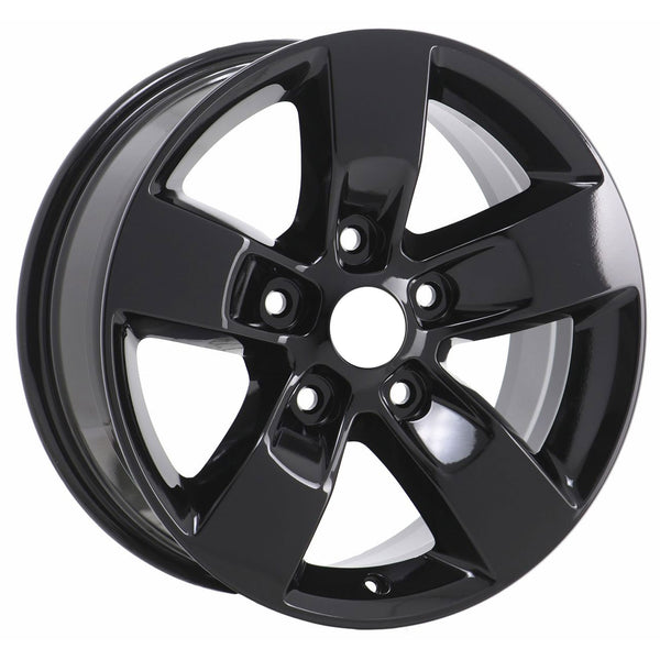 Set of 4 New 17x7" 2009-2018 Dodge Ram 1500 Gloss Black Alloy Wheels - Factory Wheel Replacement