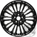 New Reproduction Black Center Cap for Ford Fusion Alloy Wheel 3960 - Factory Wheel Replacement