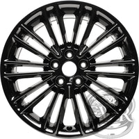 New Reproduction Black Center Cap for Ford Fusion Alloy Wheel 3960 - Factory Wheel Replacement