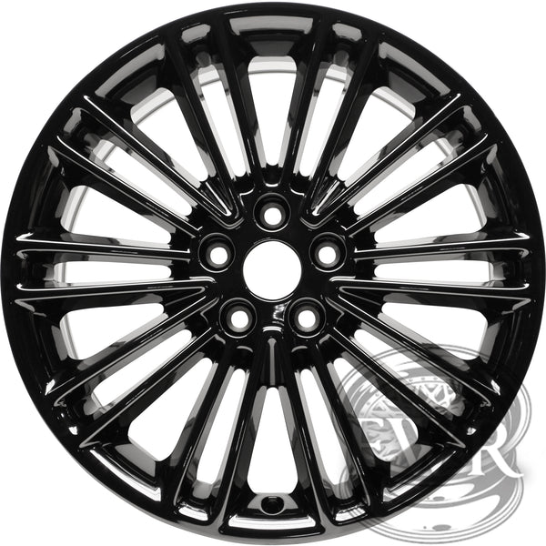New Reproduction Black Center Cap for Ford Fusion Alloy Wheel 3960 - Factory Wheel Replacement