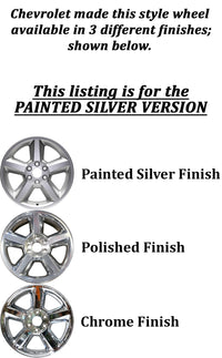 New 20" 2007-2013 Chevrolet Avalanche 1500 All Silver Replacement Alloy Wheel - Factory Wheel Replacement