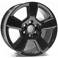 New 20" 2015-2018 GMC Sierra 1500 Gloss Black Replacement Wheel - 5652 - Factory Wheel Replacement
