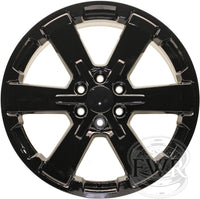 New Reproduction Black Center Cap for Many 20" and 22" Chevy / Cadillac / GMC Trucks and SUVs - Factory Wheel Replacement