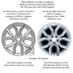 New 19" 2014-2020 Chevrolet Impala Silver Replacement Alloy Wheel - 5711 - Factory Wheel Replacement