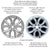 New 19" 2014-2020 Chevrolet Impala Silver Replacement Alloy Wheel - 5711 - Factory Wheel Replacement