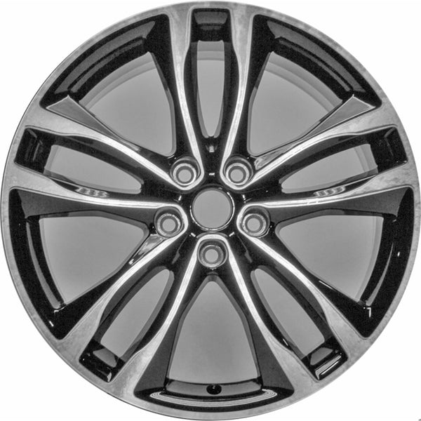 New 19" 2016-2018 Chevrolet Malibu Machined Black Replacement Alloy Wheel - 5857