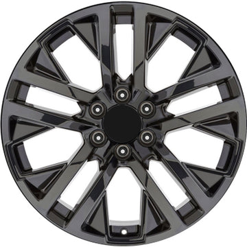 New 22" 2019-2023 Chevrolet Silverado 1500 Gloss Black Replacement Alloy Wheel - 5903