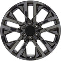 New 22" 2019-2023 GMC Sierra 1500 Gloss Black Replacement Alloy Wheel - 5903
