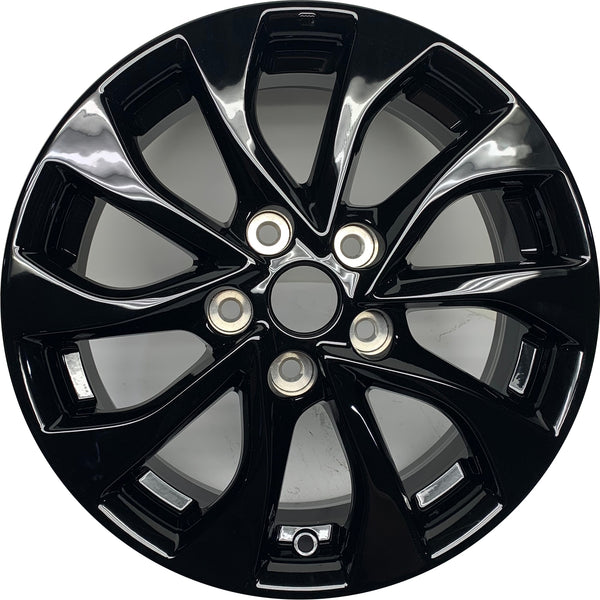 New 16" 2018-2019 Nissan Sentra Gloss Black Replacement Alloy Wheel - 62779 - Factory Wheel Replacement