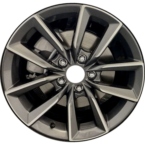 New 17" 2021-2022 Honda Accord Machined and Charcoal Replacement Alloy Wheel - 63701 - Factory Wheel Replacement