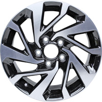 New Set of 4 Black Reproduction 2.75" Center Caps for Alloy Wheels from 2017-2021 Honda Civic - Factory Wheel Replacement