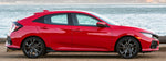 2017-2021 Honda Civic with 18" Smoke Clearcoat Black Machine Factory Alloy Wheels