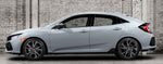 2017-2021 Honda Civic with 18" Smoke Clearcoat Black Machine Factory Alloy Wheels
