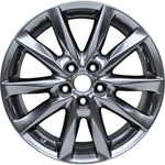 New 18" 2017-2018 Mazda 3 Smoked Hyper Silver Replacement Alloy Wheel - 64940 - Factory Wheel Replacement