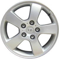 Used Factory OEM 2005-2009 Hyundai Tucson Button Center Cap 2 3/8" Diameter - 52960-38300, 52960-3K210, 52960-3K250 - Factory Wheel Replacement