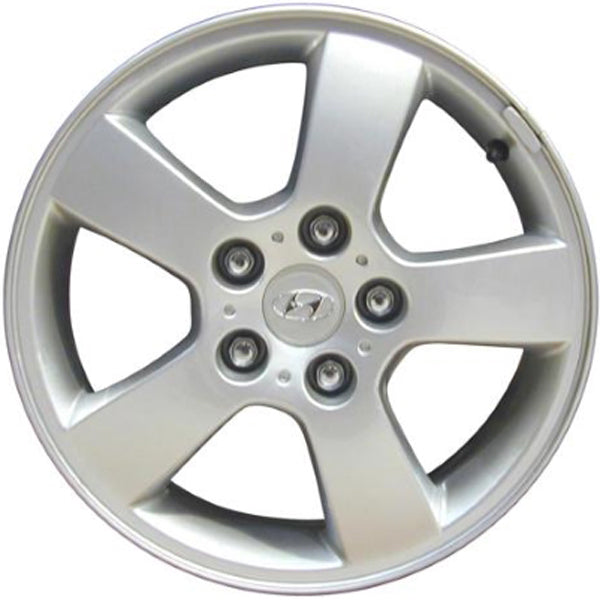 Used Factory OEM 2005-2009 Hyundai Tucson Button Center Cap 2 3/8" Diameter - 52960-38300, 52960-3K210, 52960-3K250 - Factory Wheel Replacement