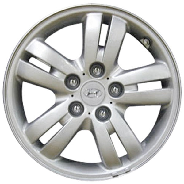 Used Factory OEM 2005-2009 Hyundai Tucson Button Center Cap 2 3/8" Diameter - 52960-38300, 52960-3K210, 52960-3K250 - Factory Wheel Replacement