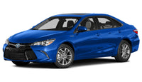 2015 Blue Toyota Camry SE with 17" Factory Aluminum Alloy Wheels