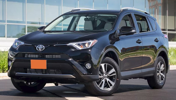 2017 Black Toyota RAV4 with 17 Inch Factory Aluminum Alloy Wheels