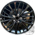 New Reproduction Black Center Cap for Many Toyota Aluminum Alloy Wheels - BC-588U45 - Factory Wheel Replacement