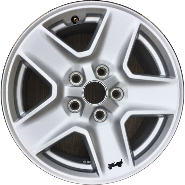 Clean Take Off 17" 2020 Jeep Gladiator Silver Alloy Wheel - 9235 - Factory Wheel Replacement