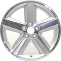 New 18" 2008-2014 Dodge Avenger Machined Silver Replacement Alloy Wheel - 2309